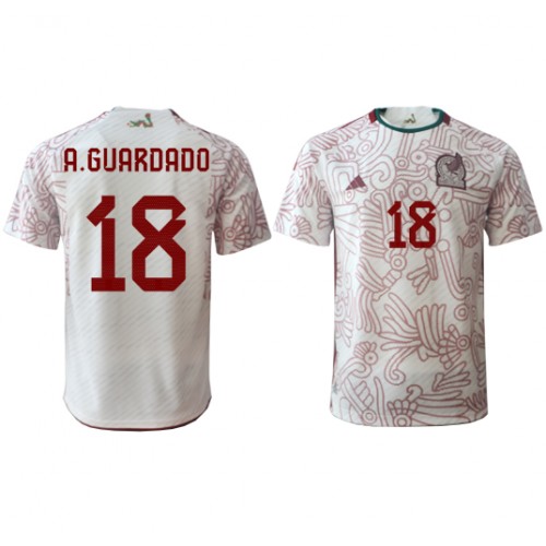 Mexico Andres Guardado #18 Replica Away Shirt World Cup 2022 Short Sleeve